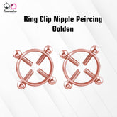 Ring Clip Nipple Peircing Golden